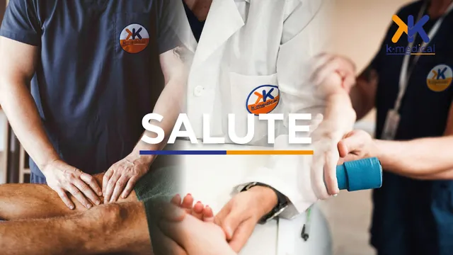 Salute: un fisioterapista di k·medical durante un trattamento